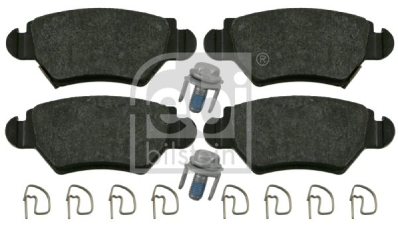 FEBI BILSTEIN 16445 Bremsbelagsatz mit Befestigungsmaterial für Opel