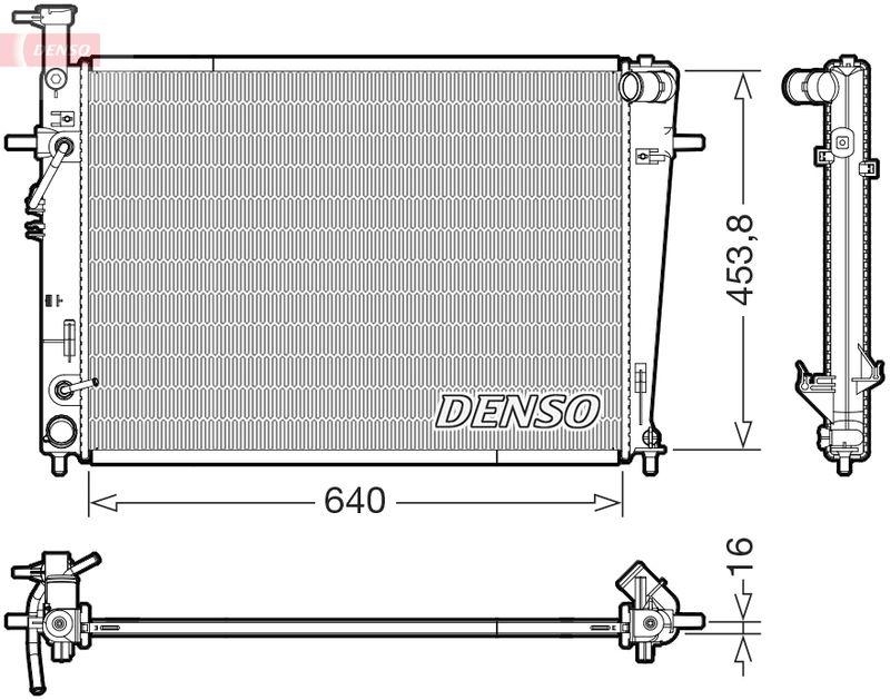 DENSO DRM41029 Kühler HYUNDAI TUCSON (JM) 2.7 AWD (04-10)