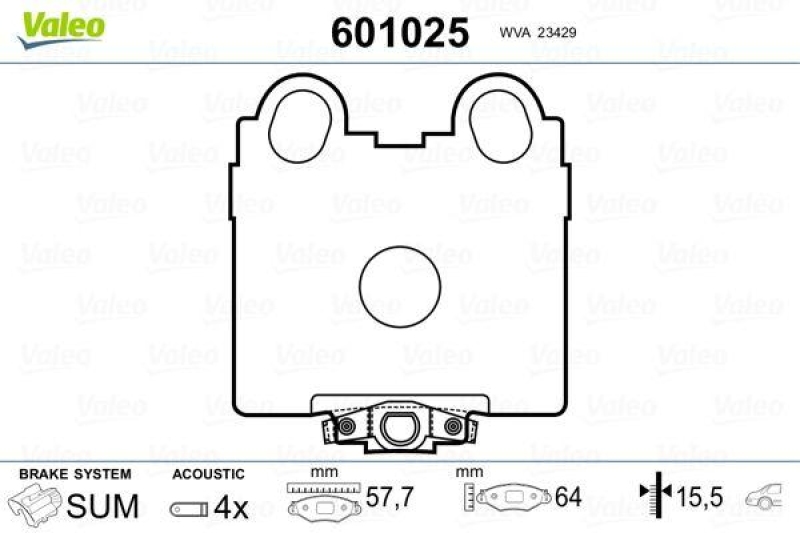 VALEO 601025 SBB-Satz PREMIUM