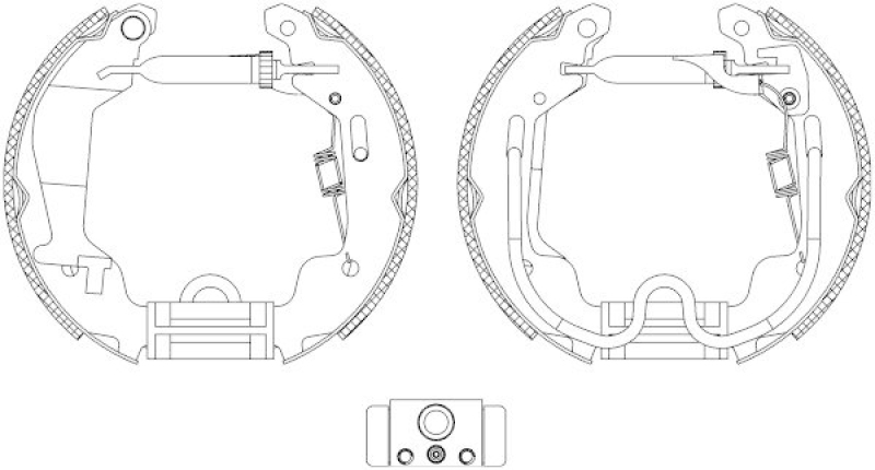 HELLA 8DB 355 004-781 Bremsbackensatz R1120