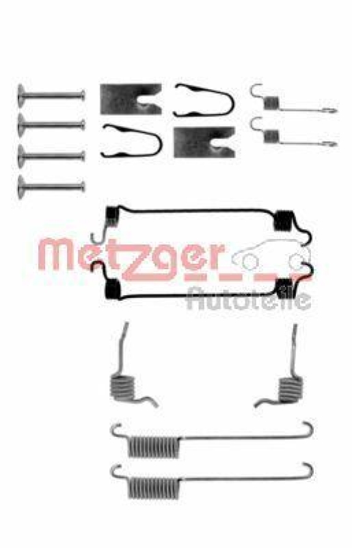 METZGER 105-0751 Zubehörsatz, Bremsbacken für FORD