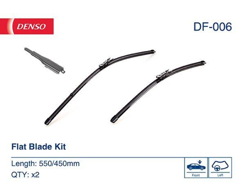 DENSO DF-006 Wischer Flat Blade Kit BMW 1 (F20) 118 i 1.5 (15-19)