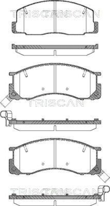 TRISCAN 8110 13015 Bremsbelag Vorne für Toyota Previa