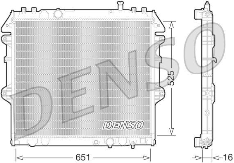 DENSO DRM50069 Kühler TOYOTA HI-LUX 4 RUNNER