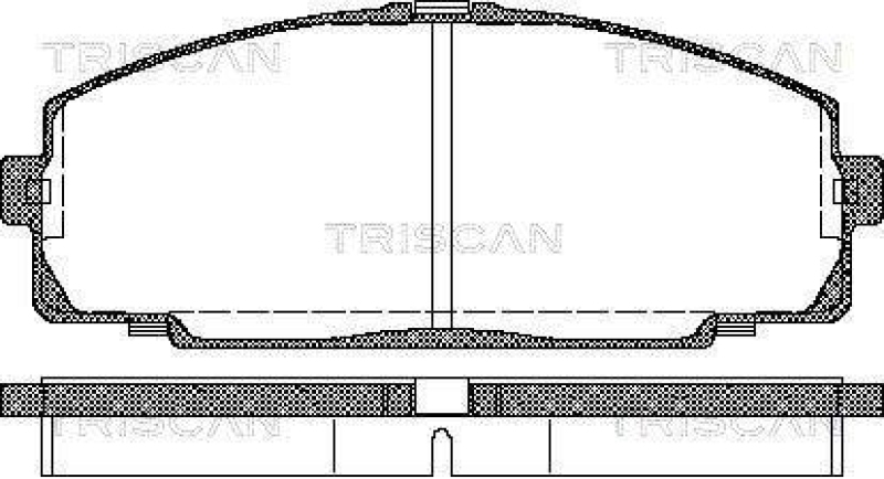 TRISCAN 8110 13016 Bremsbelag Vorne für Toyota Hiace