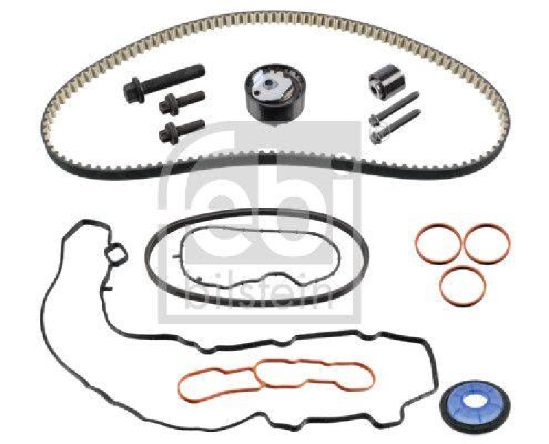 FEBI BILSTEIN 183696 Zahnriemensatz für Nockenwelle (Zahnriemen in Öl laufend) für Peugeot