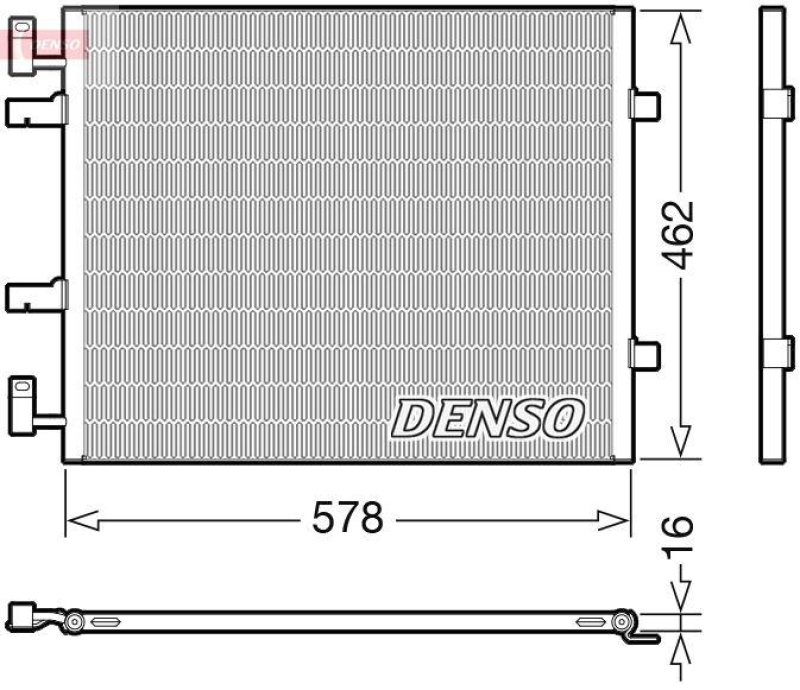 DENSO DCN20041 Kondensator A/C OPEL VIVARO A Box (X83) (06-)