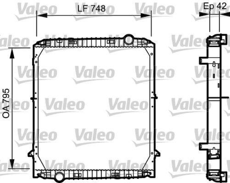 VALEO 733486 Motorkühler IVECO EUROSTAR (93-)/EU