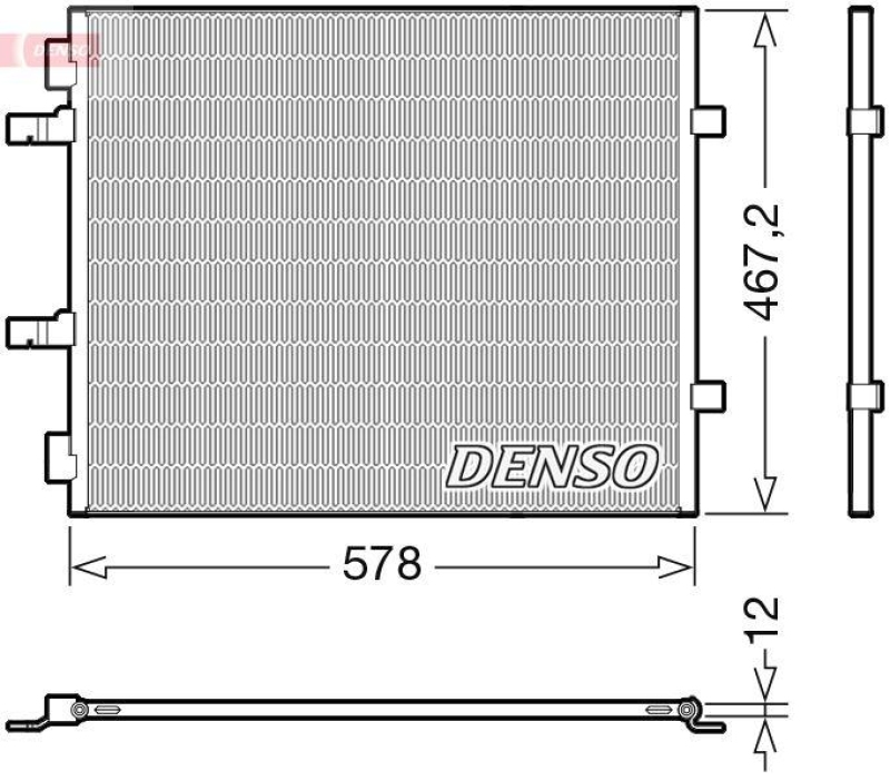 DENSO DCN20042 Kondensator A/C RENAULT TRAFIC II Box (FL) (06-)