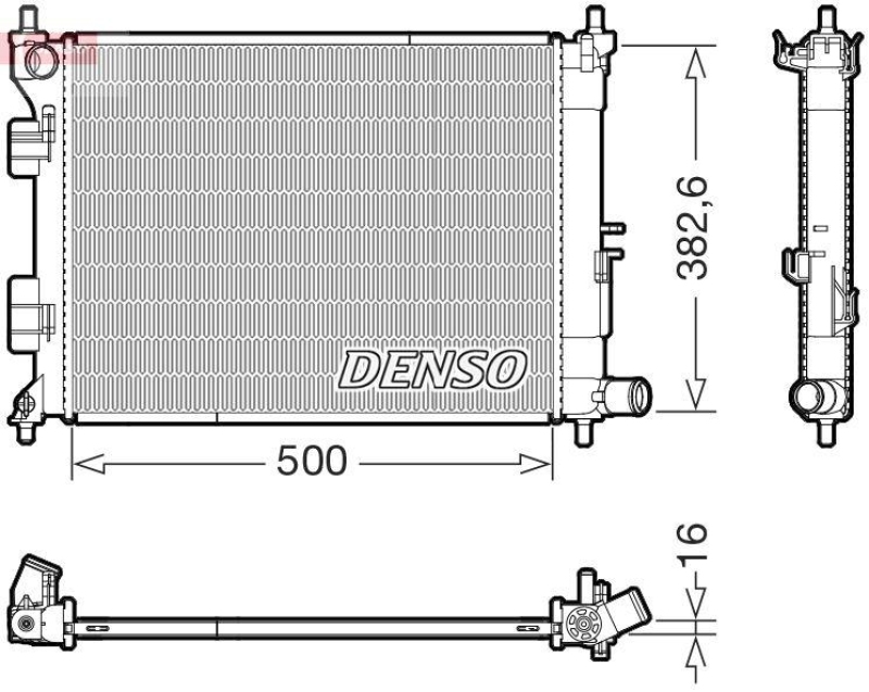 DENSO DRM41032 Kühler HYUNDAI i20 II 1.4 (14-)