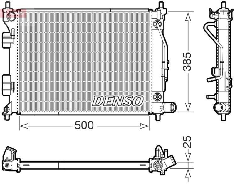 DENSO DRM41033 Kühler HYUNDAI i20 II 1.4 (14-)