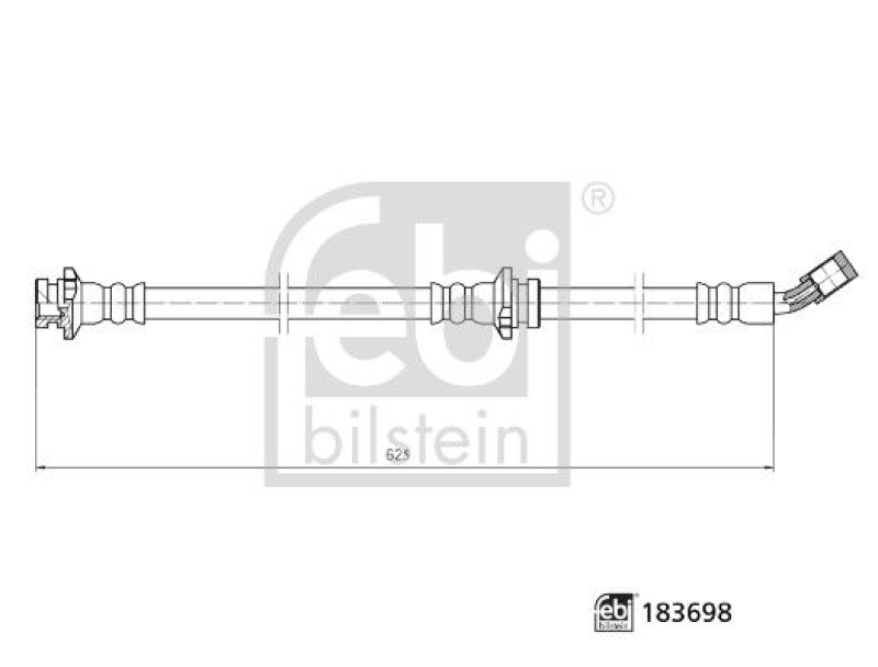 FEBI BILSTEIN 183698 Bremsschlauch für NISSAN