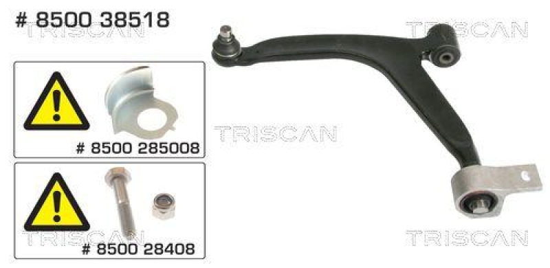 TRISCAN 8500 38518 Querlenker für Citroen, Peugeot