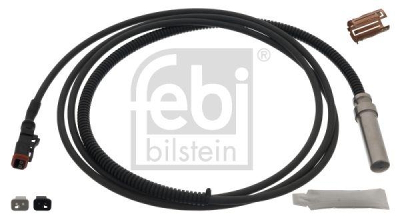 FEBI BILSTEIN 46547 ABS-Sensor mit Hülse und Fett für Scania