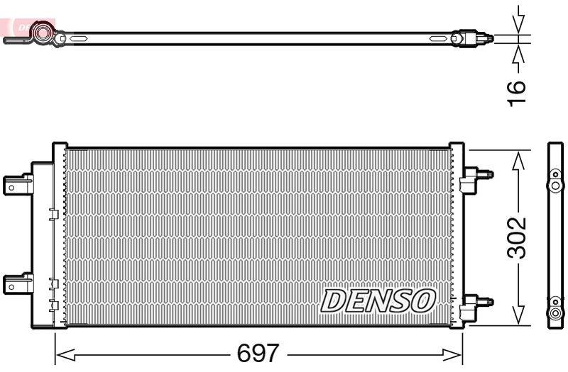 DENSO DCN20044 Kondensator A/C OPEL ASTRA K Sports Tourer (B16) 1.6 CDTI 1.6 (01-)