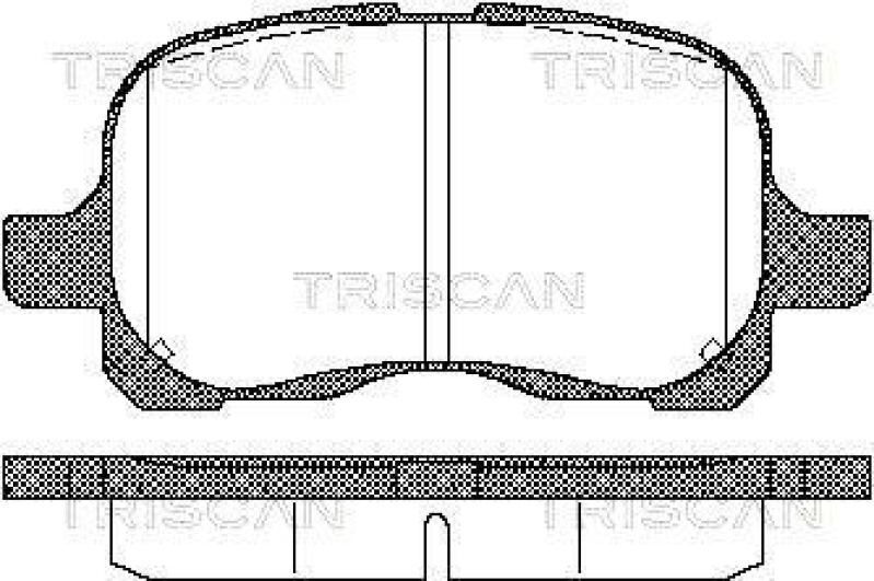 TRISCAN 8110 13020 Bremsbelag Vorne für Toyota Corolla