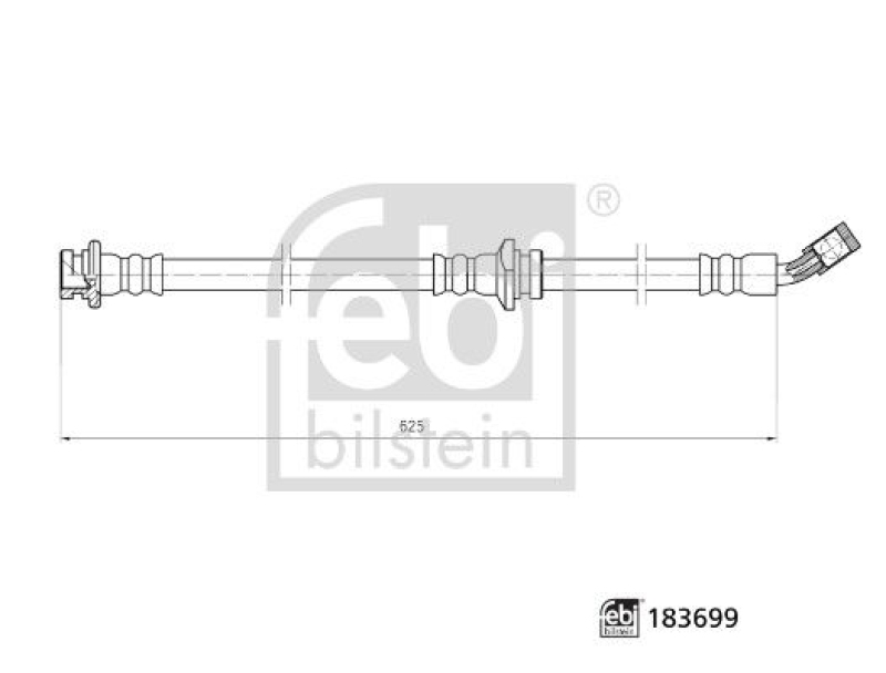 FEBI BILSTEIN 183699 Bremsschlauch für NISSAN