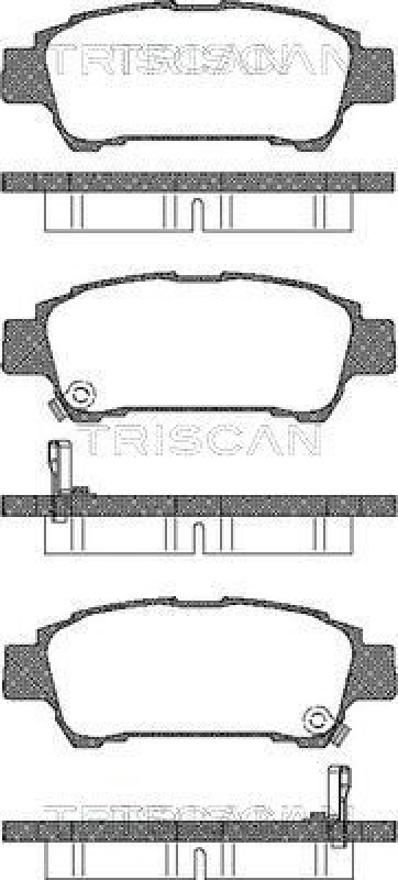 TRISCAN 8110 13027 Bremsbelag Hinten für Toyota Previa