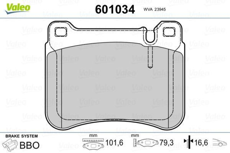 VALEO 601034 SBB-Satz PREMIUM