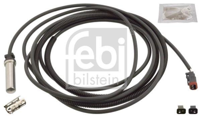 FEBI BILSTEIN 46550 ABS-Sensor mit Hülse und Fett für Scania