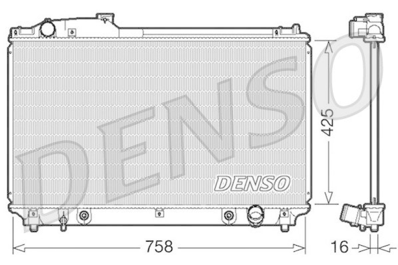 DENSO DRM51003 Kühler LEXUS LS (UCF30) 430 (2000 - 2006)