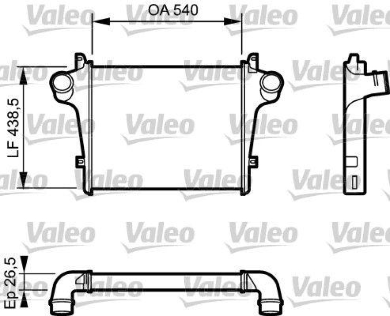 VALEO 818779 Ladeluftkuhler, IVECO EUROCARGO (91-