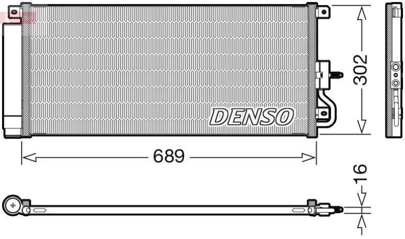 DENSO DCN20048 Kondensator A/C OPEL MOKKA / MOKKA X (J13) 1.6 CDTI (15-)