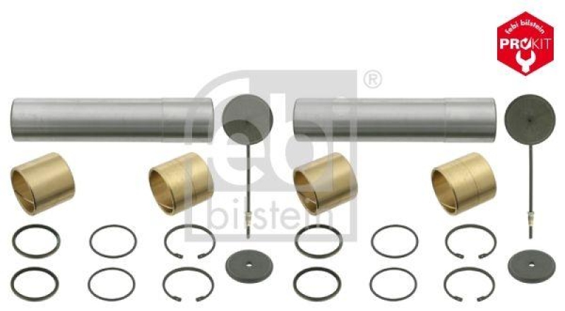 FEBI BILSTEIN 06017 Achsschenkelbolzensatz ohne Drucklager, Doppelsatz für Mercedes-Benz