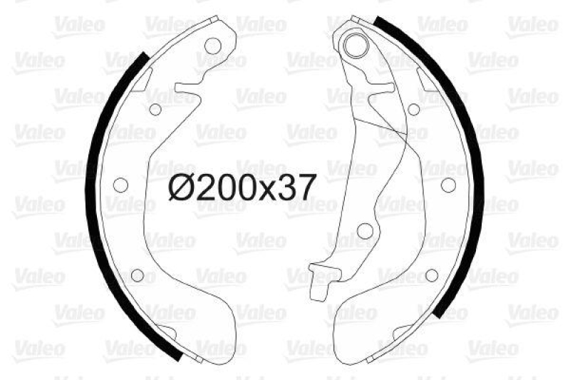 VALEO 564080 Bremsbacken-Satz