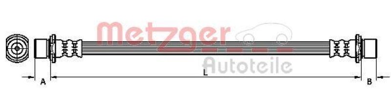 METZGER 4110789 Bremsschlauch f&uuml;r TOYOTA HA links