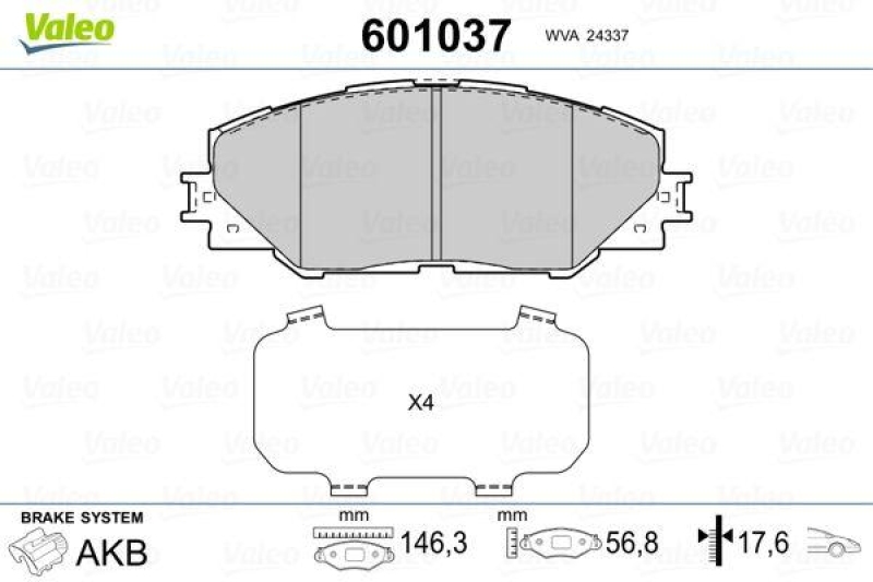 VALEO 601037 SBB-Satz PREMIUM