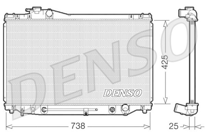 DENSO DRM51007 Kühler LEXUS SC Aut. 00/98 - 00/00