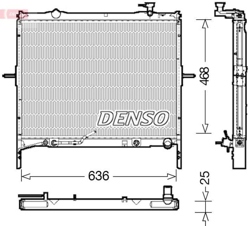 DENSO DRM43002 Kühler KIA SORENTO I (JC) 2.5 CRDi 05/2006->