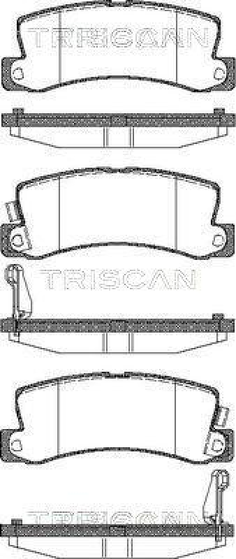 TRISCAN 8110 13040 Bremsbelag Hinten f&uuml;r Lexus, Toyota