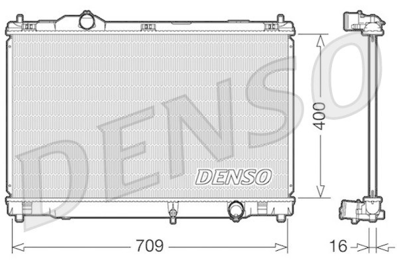 DENSO DRM51008 Kühler LEXUS GS (GRS19_, UZS19_, GWS19_) 300 (2005 - 2011)