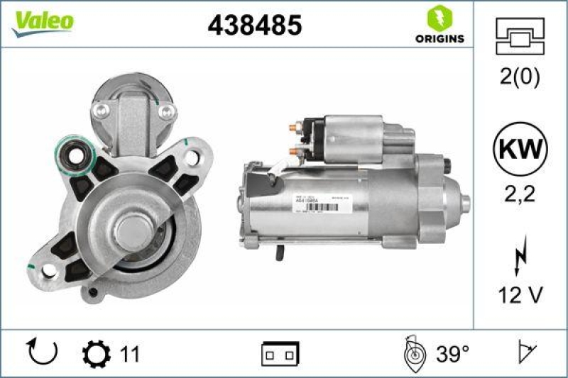 VALEO 438485 Starter Neu - ORIGINS