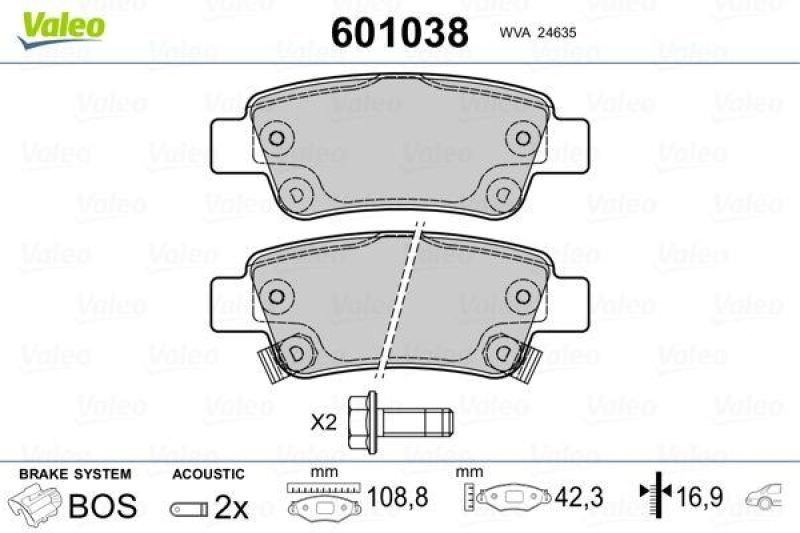 VALEO 601038 SBB-Satz PREMIUM