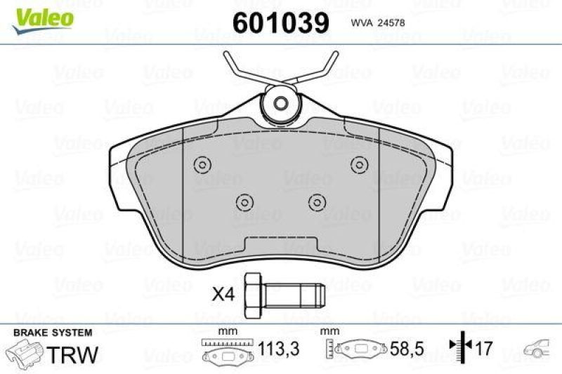 VALEO 601039 SBB-Satz PREMIUM