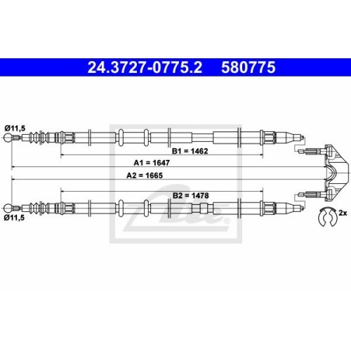 ATE 24.3727-0775.2 Bremsseil