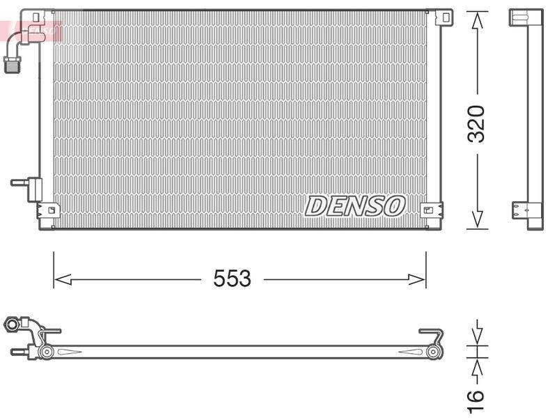 DENSO DCN21014 Kondensator PEUGEOT 106 II (1) 1.1 i (96-04)