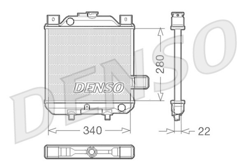 DENSO DRM99006 Kühler AIXAM 500 0.5 D (1997 - 2004)