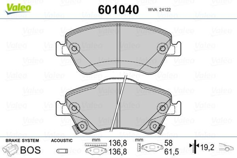 VALEO 601040 SBB-Satz PREMIUM