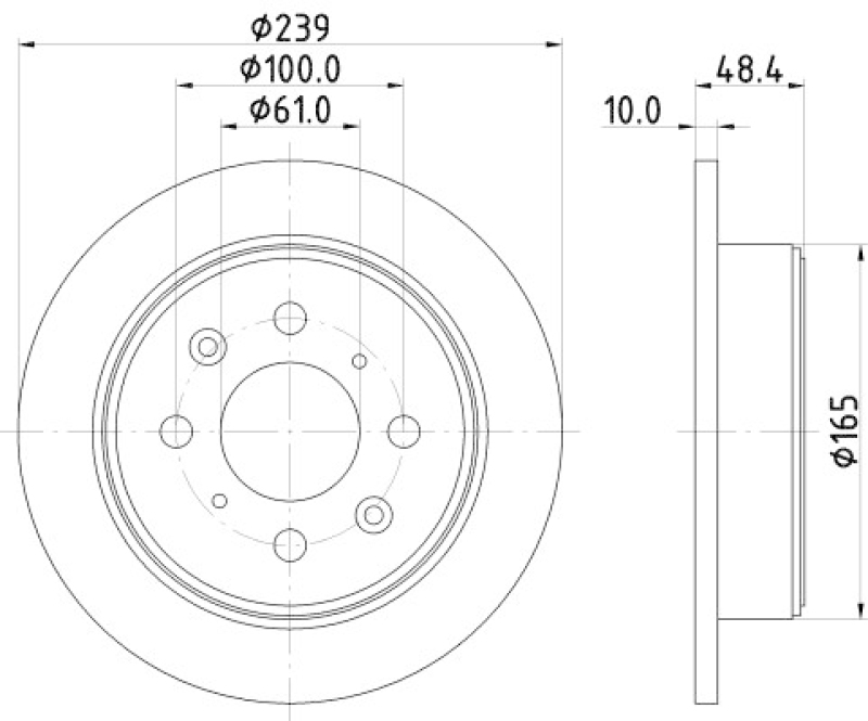 HELLA 8DD 355 103-111 Bremsscheibe 51106