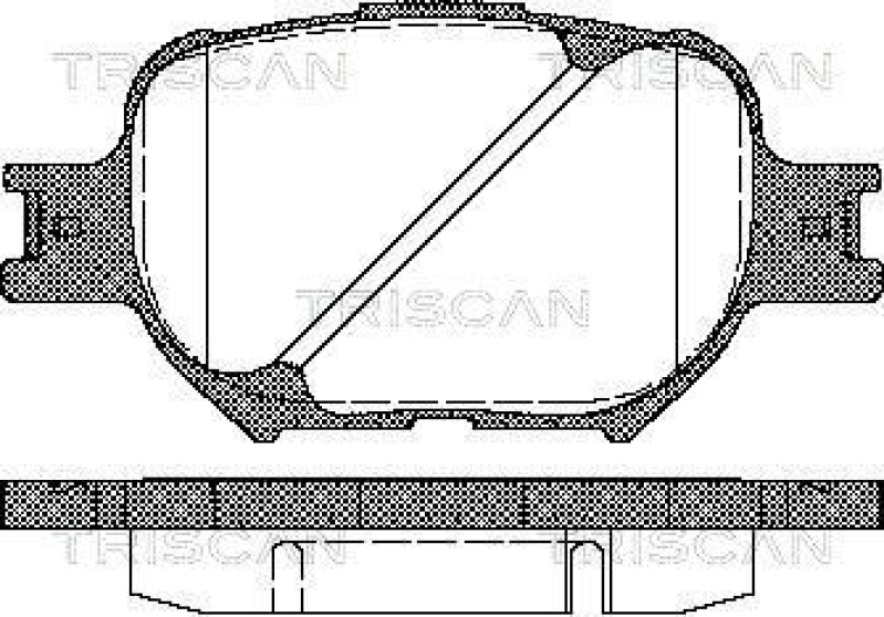 TRISCAN 8110 13046 Bremsbelag Vorne für Toyota Celica