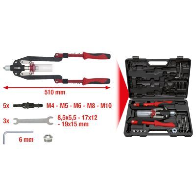 KS TOOLS 150.9630 Universal-Nietzangen-Satz