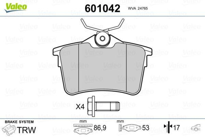 VALEO 601042 SBB-Satz PREMIUM