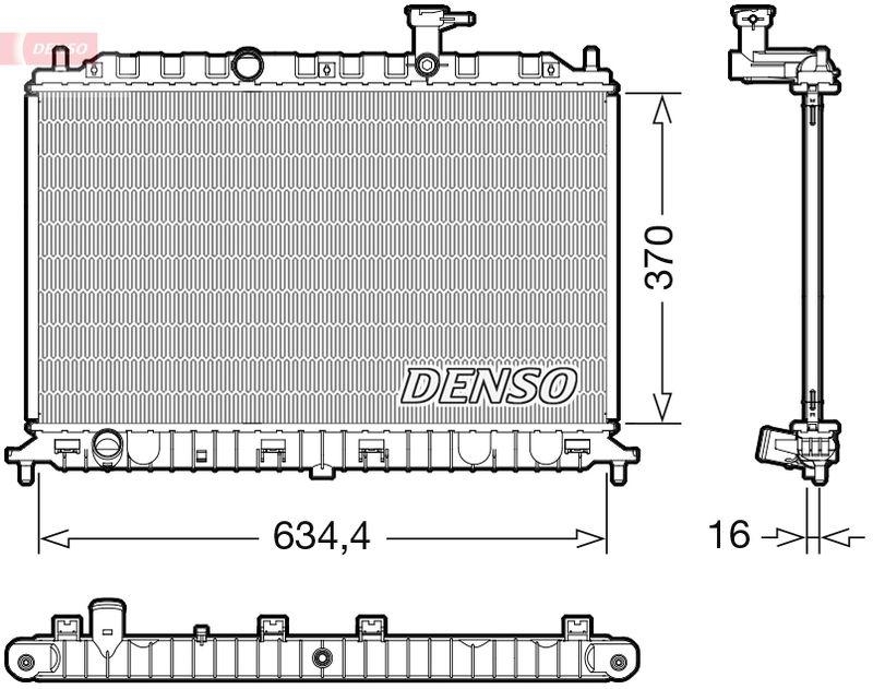 DENSO DRM43009 Kühler KIA RIO II Saloon (JB) 1.4 16V (05-)