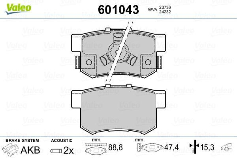 VALEO 601043 SBB-Satz PREMIUM