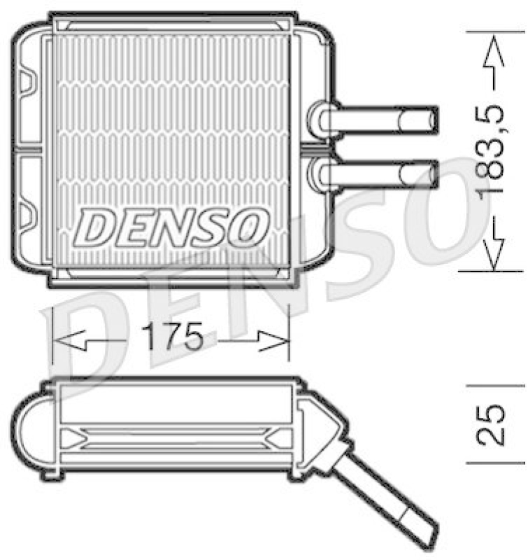 DENSO DRR08001 Wärmetauscher Daewoo Lanos/Nubira -all