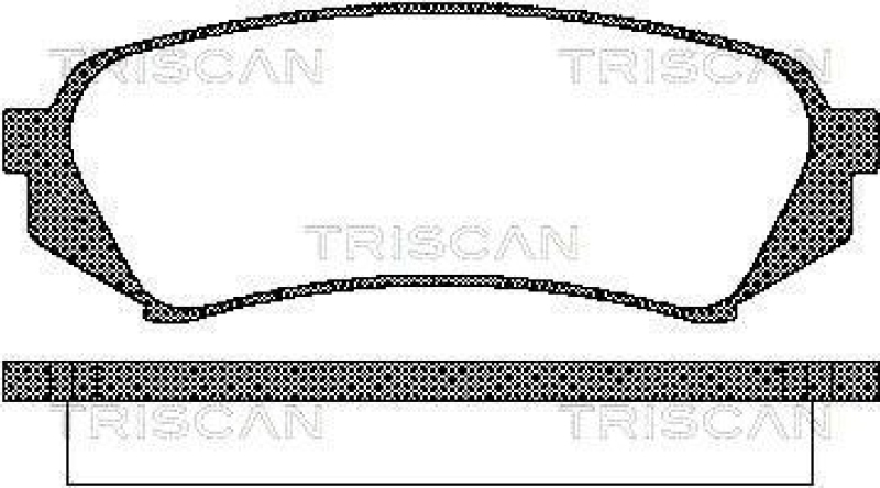 TRISCAN 8110 13049 Bremsbelag Hinten für Toyota Landcruiser